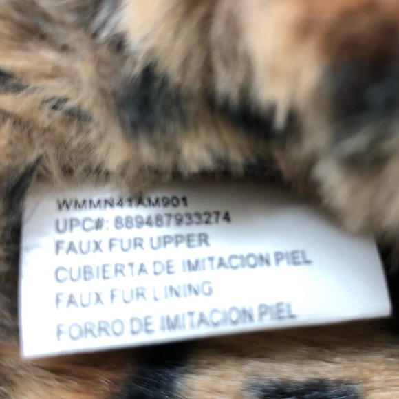 Madden NYC Animal Print Faux Fur Crossband Platform Sandals - Picture 8 of 11